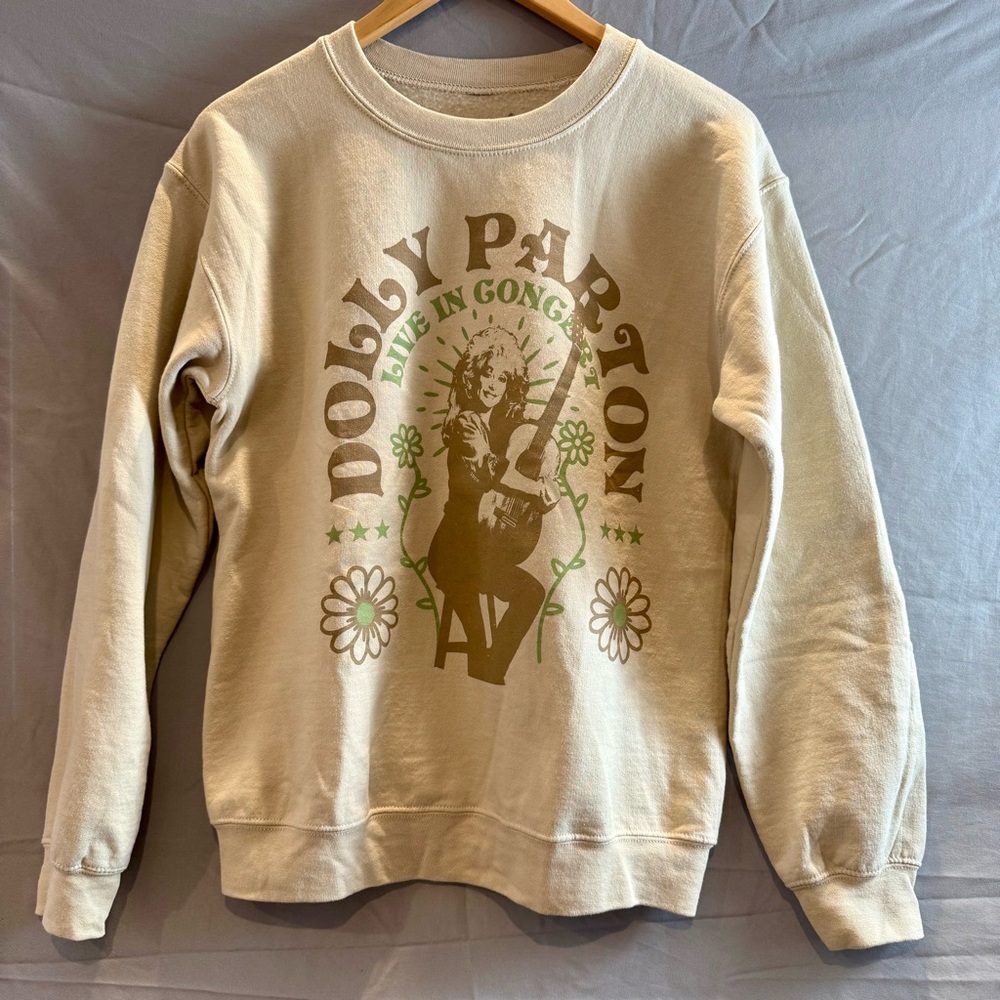 Dolly Parton Live in Concert Sweatshirt S | Country Western Cowgirl Tour Pre-own